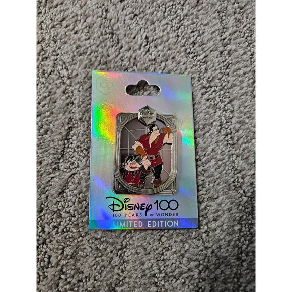 Gaston and LeFou DEC 100 Years of Wonder Pin LE 400 - Picture 1 of 2